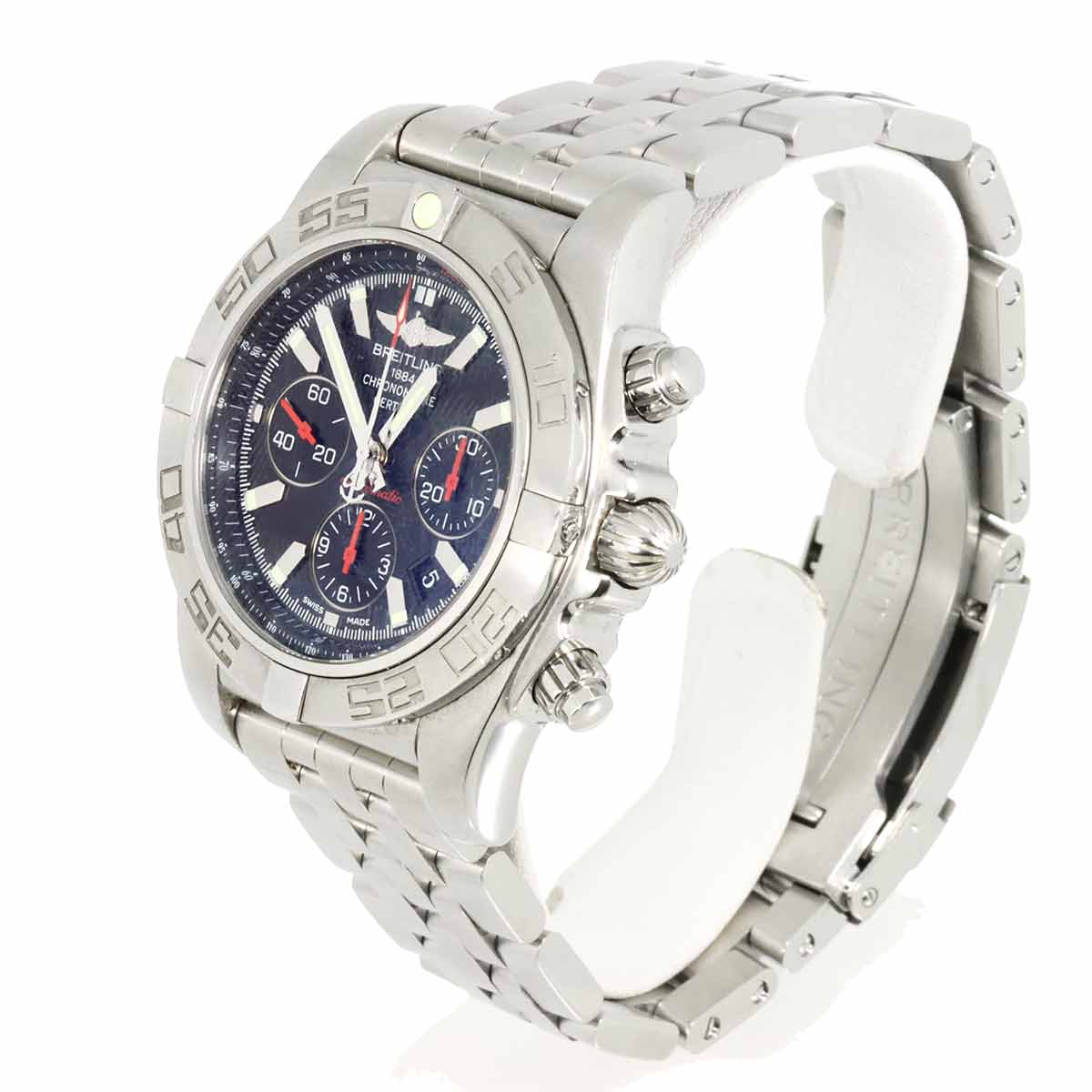 Chronomat 44 AB0111 Date Automatic Black Dial Mens Watch