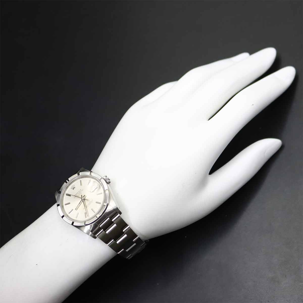 Oyster Perpetual Date 15210 Serial E Automatic Silver Dial