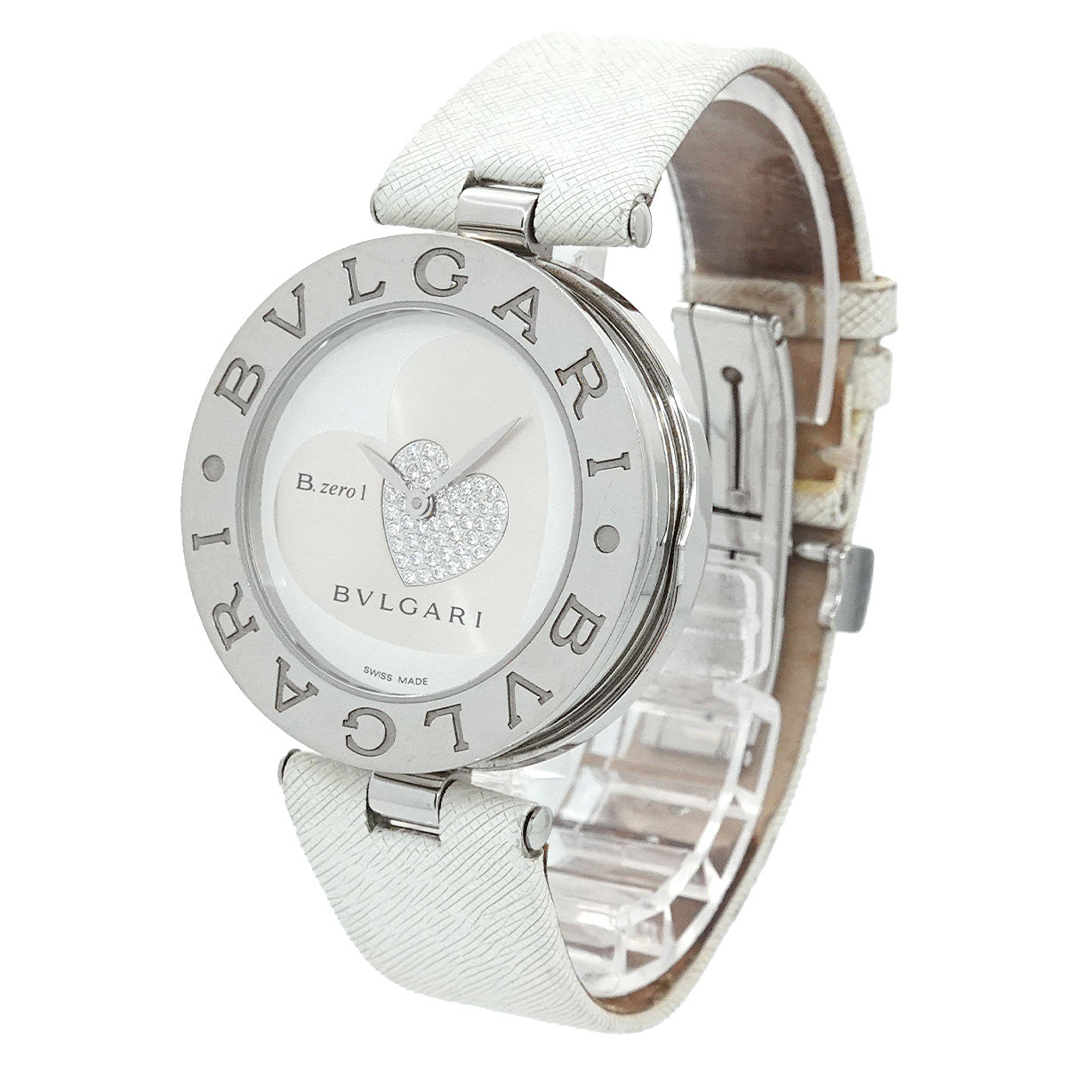 B-zero1 Double Heart BZ35S Diamond Silver Dial Quartz