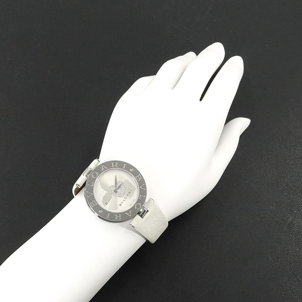 B-zero1 Double Heart BZ35S Diamond Silver Dial Quartz