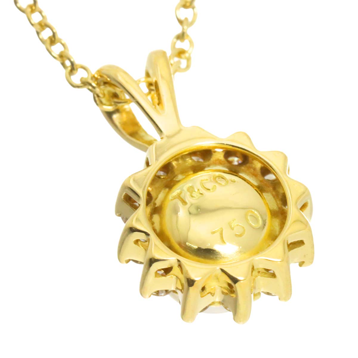 Akoya pearl 5.5mm Diamond Necklace 18K YG 750