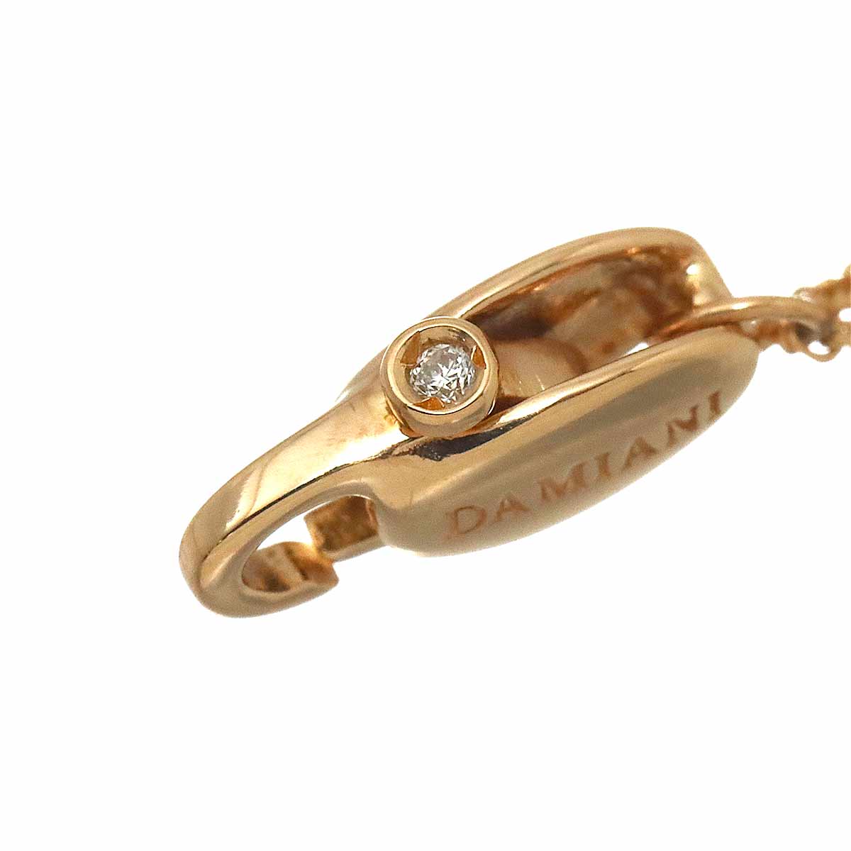 Diamond Necklace 18K WG PG 750