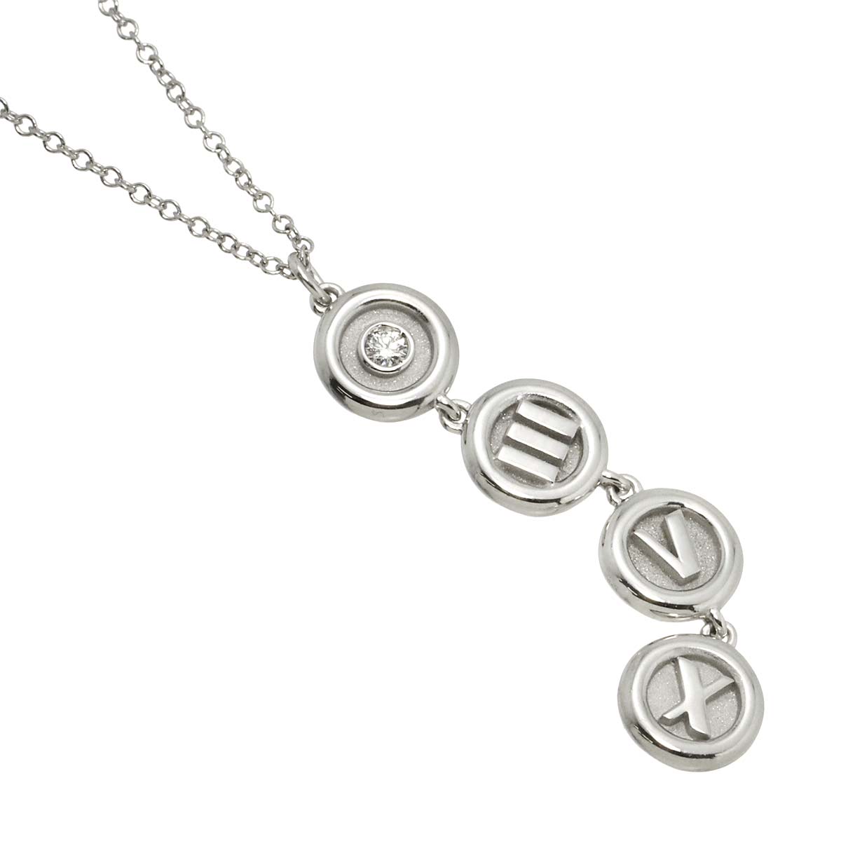 Atlas Diamond Necklace 18K White Gold 750