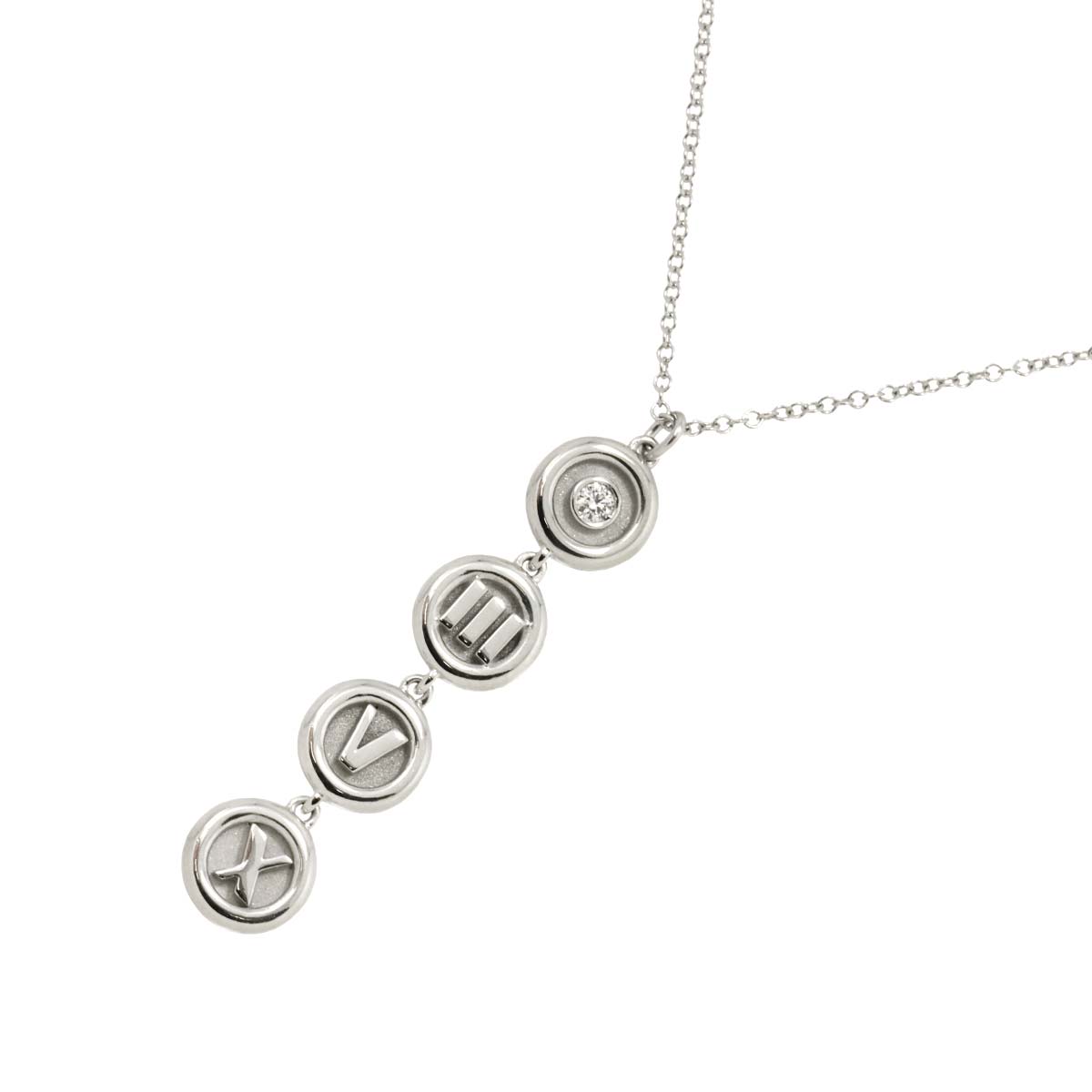 Atlas Diamond Necklace 18K White Gold 750