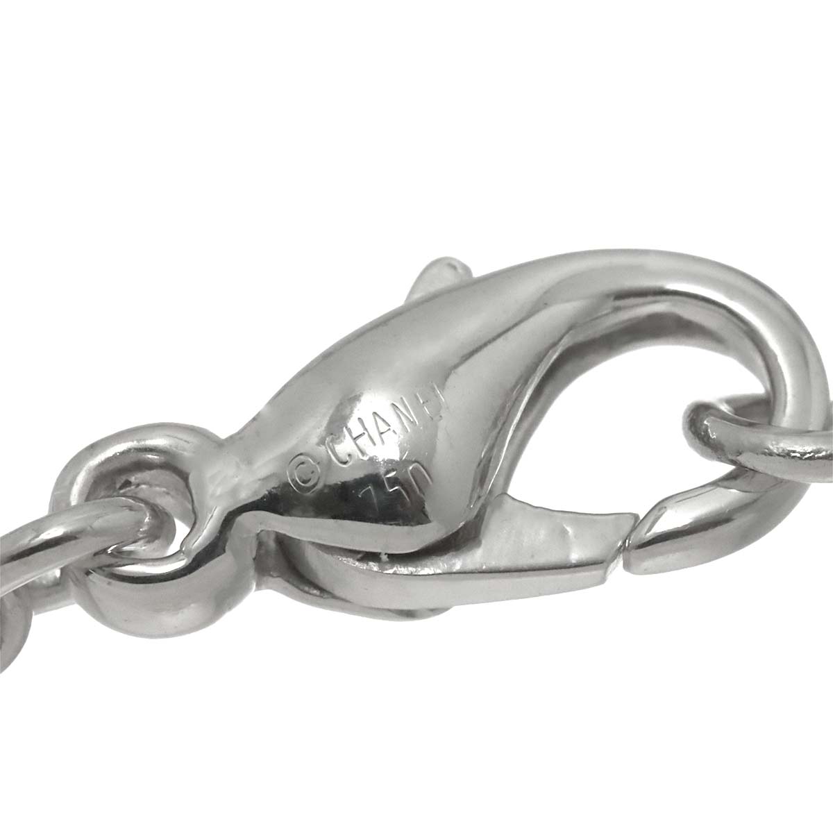 Mademoiselle Multi Stone Long Necklace 18K WG 750