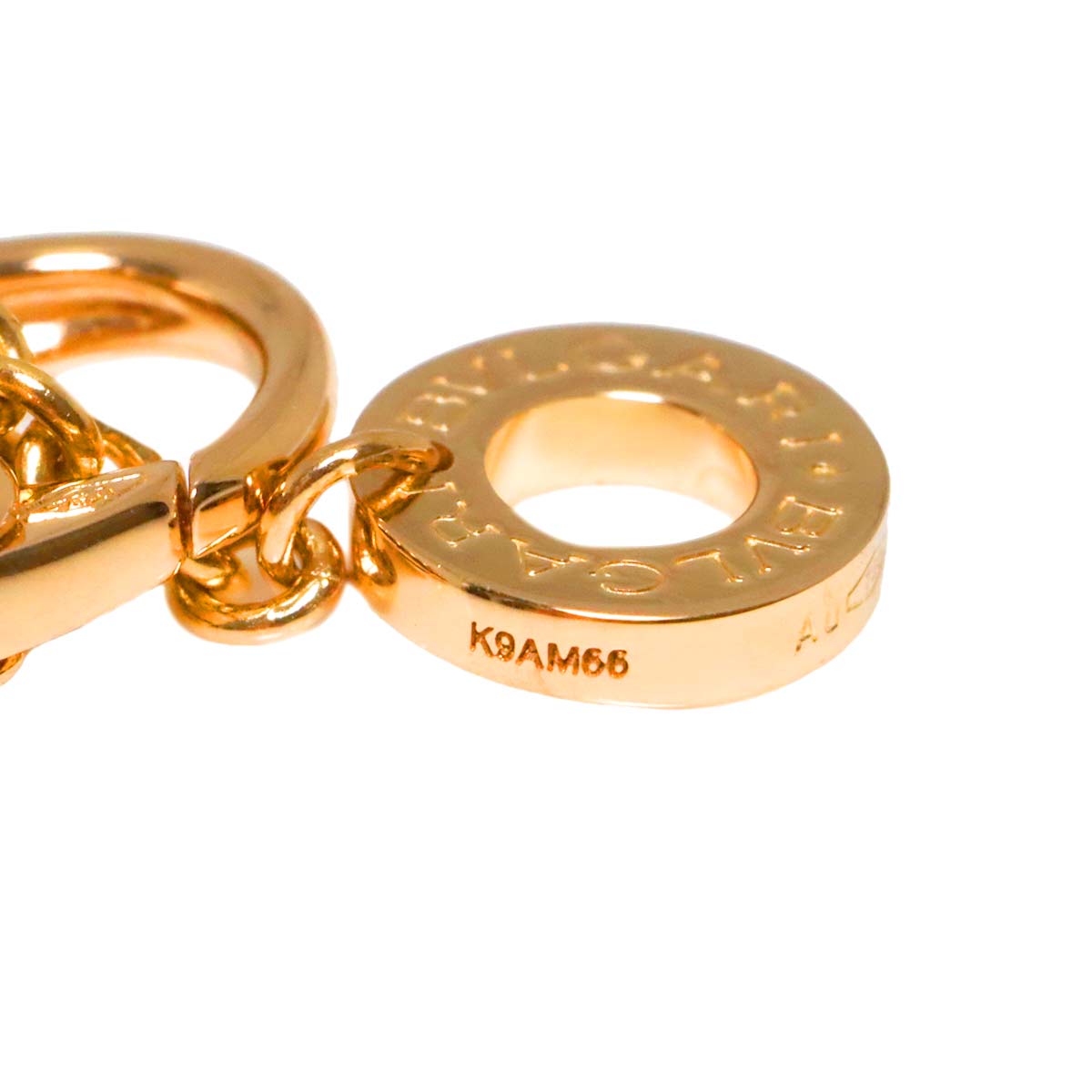 Sapphire Garnet Necklace 18K Pink Gold 750