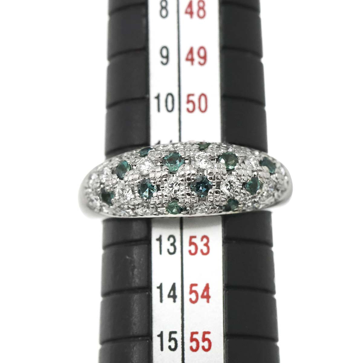 Diamond 0.41ct Alexandrite 0.35ct Ring Platinum size6(US)