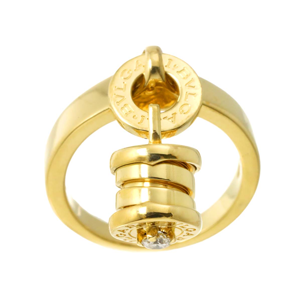 B-ZERO1 Element Diamond Ring 18K YG 750 Size4.75-5(US)