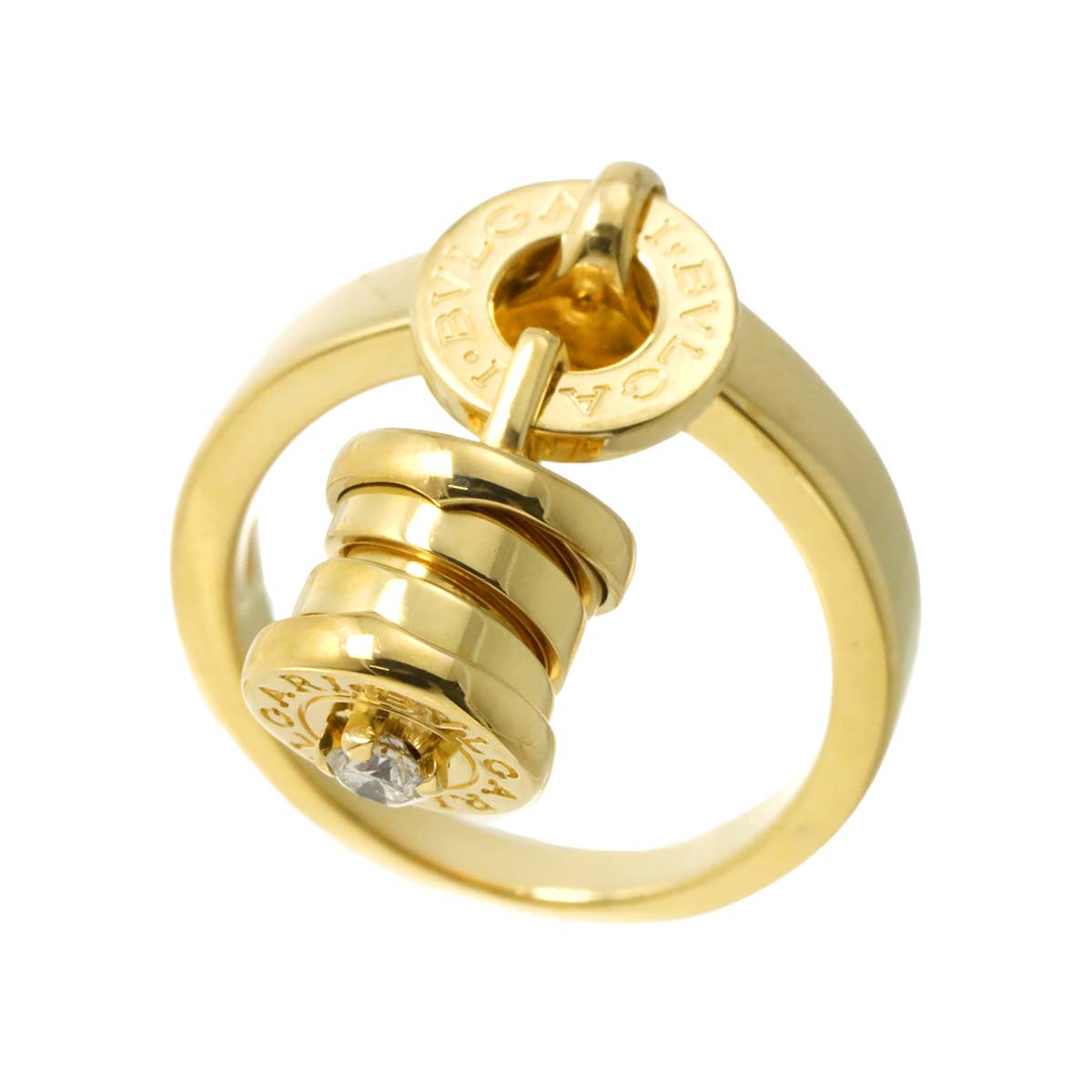 B-ZERO1 Element Diamond Ring 18K YG 750 Size4.75-5(US)