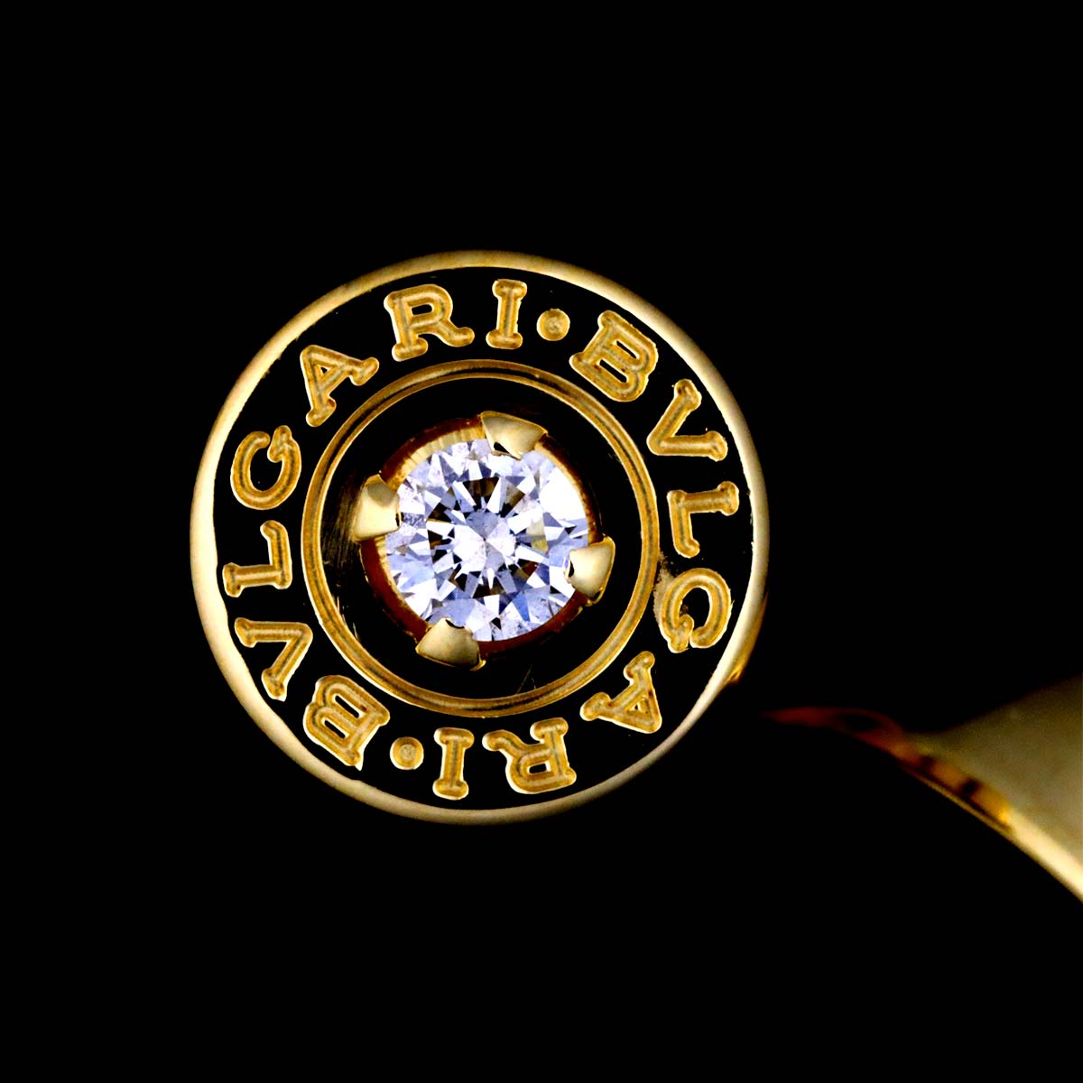 B-ZERO1 Element Diamond Ring 18K YG 750 Size4.75-5(US)