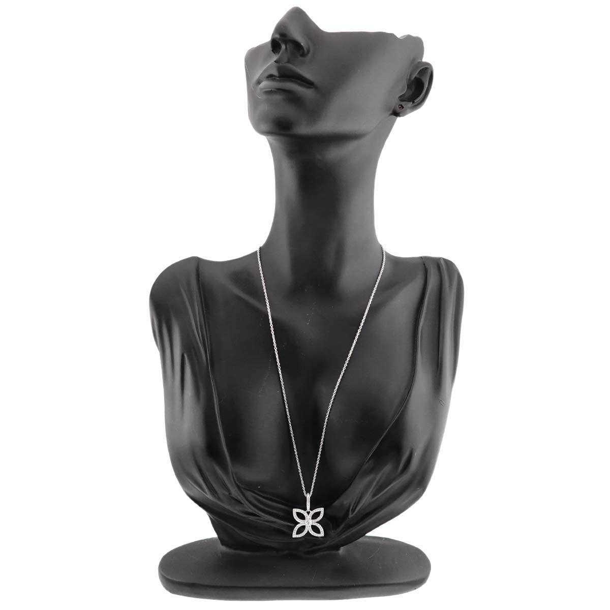 Pendentif Diamond Necklace 18K WG 750