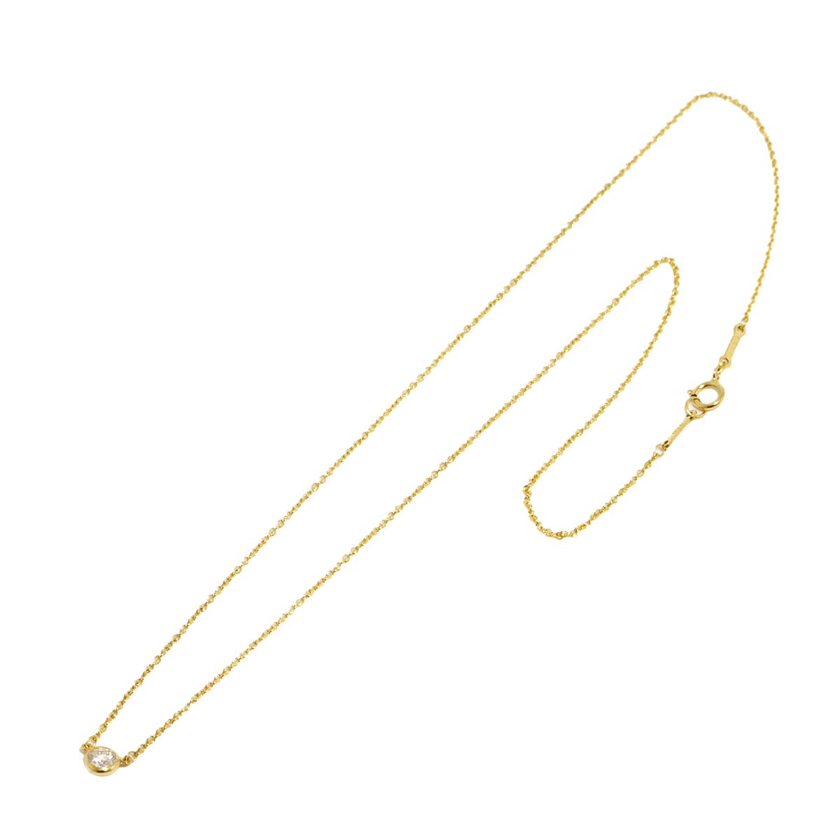 By The Yard Diamond 1P Necklace 18K Yellow Gold 750