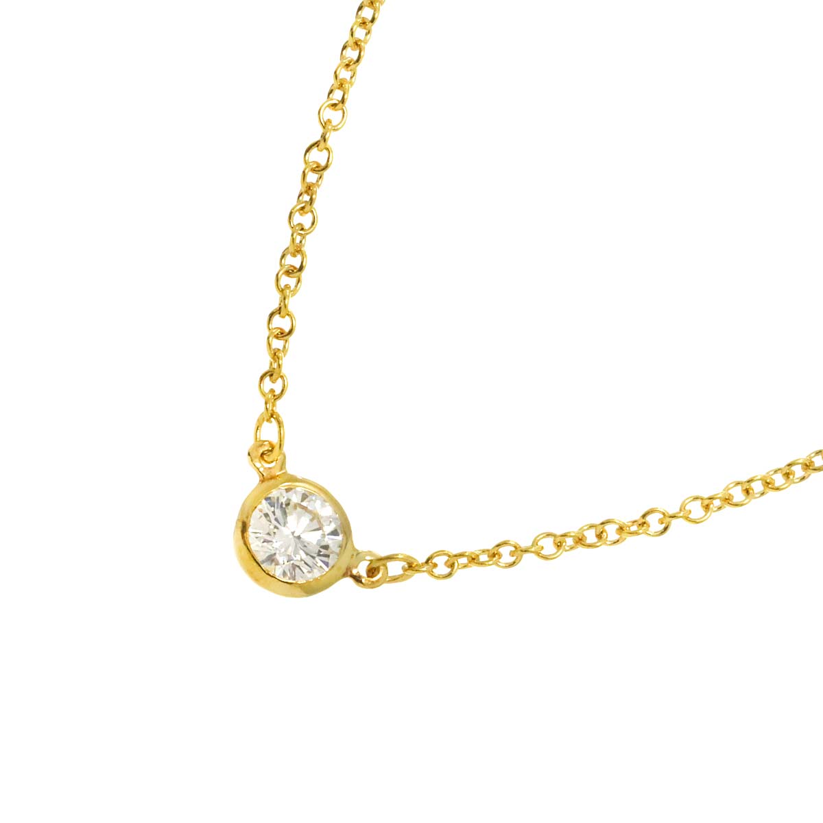 By The Yard Diamond 1P Necklace 18K Yellow Gold 750