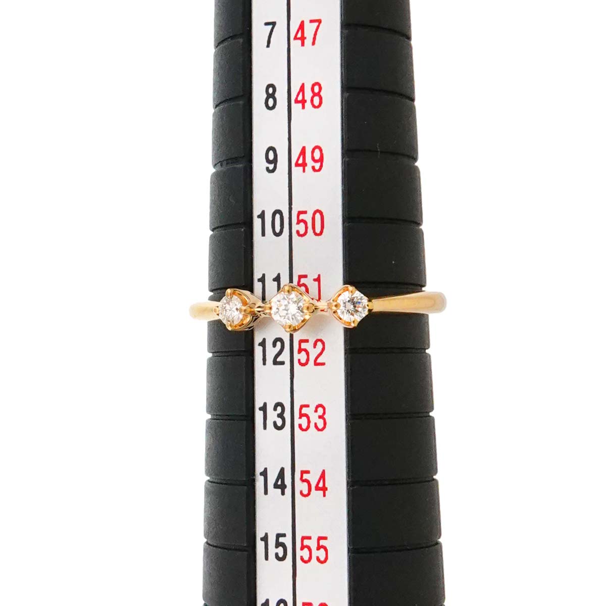 Diamond 0.12ct Ring 18K YG 750 size5.5-5.75(US)