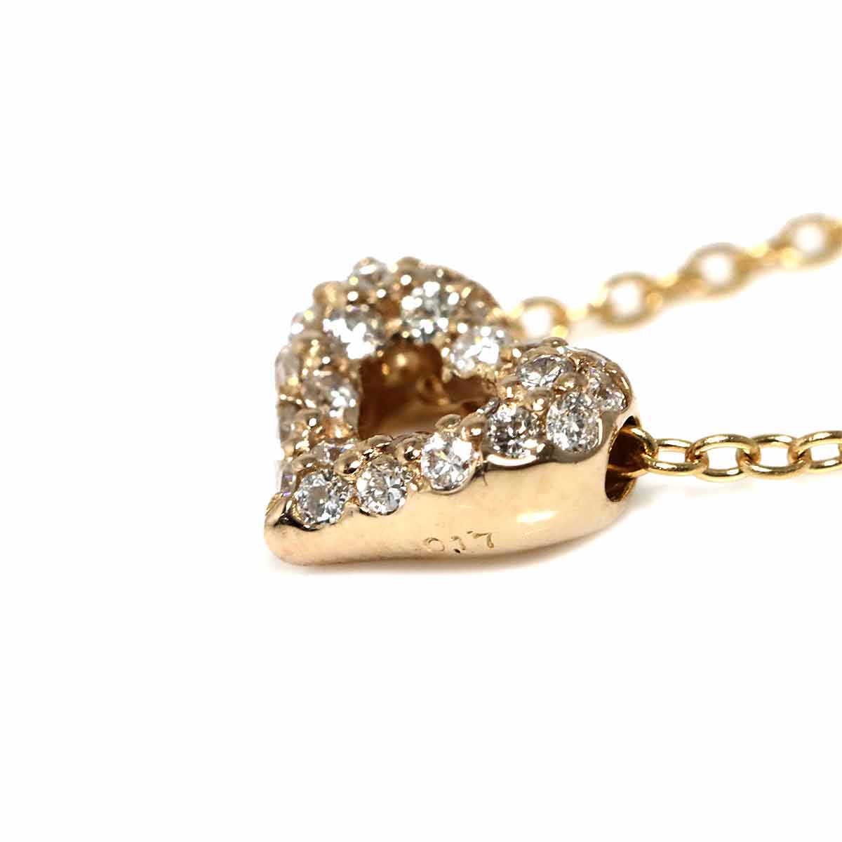 Diamond 0.17ct Necklace 18K PG 750