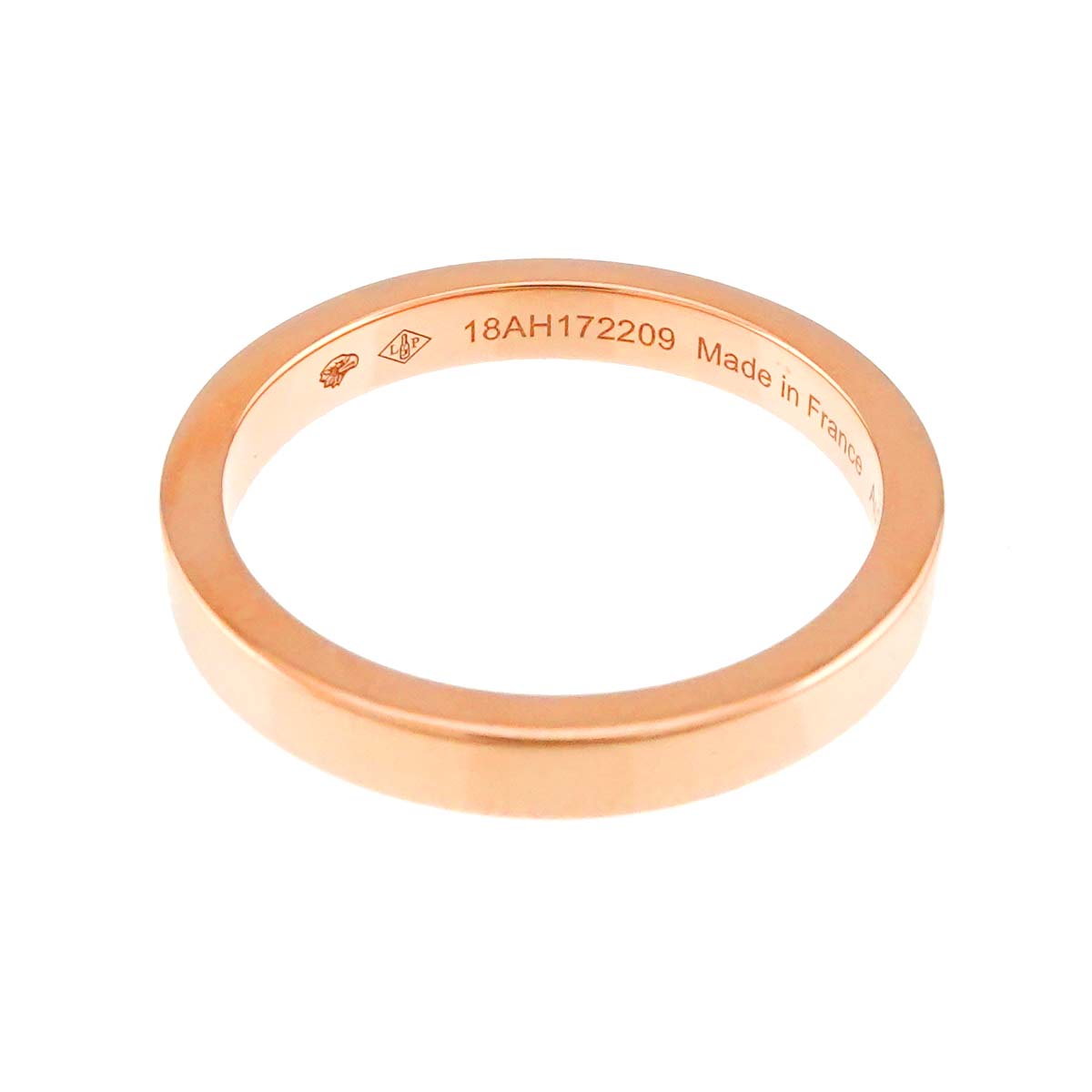 Band Ring 18K PG 750 Pink Gold Size49 4.75-5(US)