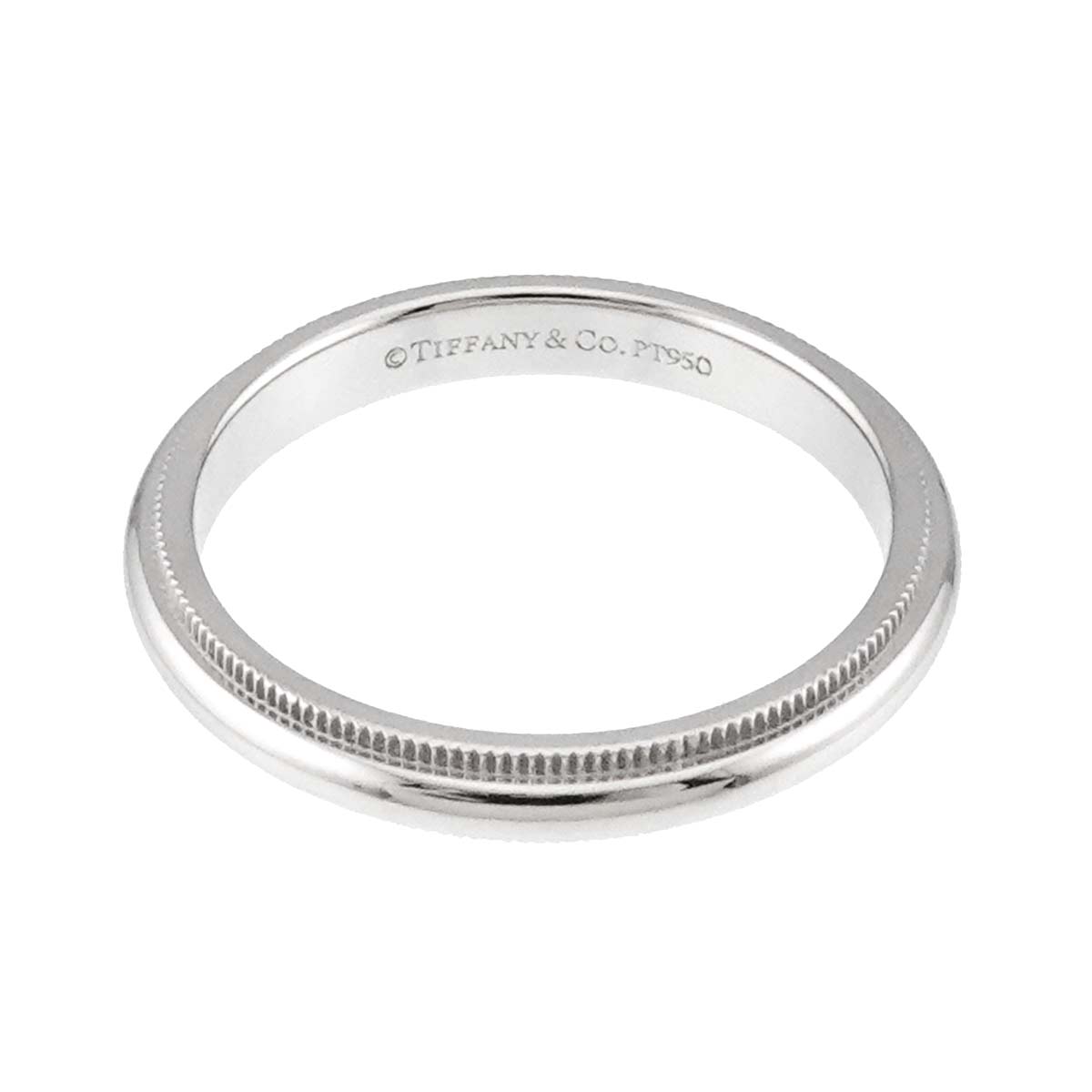 Milgrain Band Ring Pt Platinum Size7.25(US)