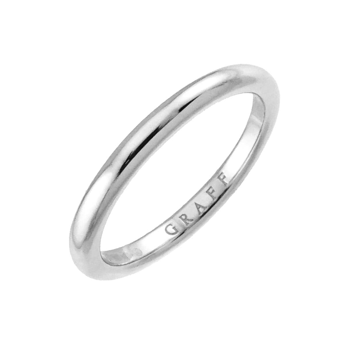 Shape Band Ring Pt Platinum Size4(US)