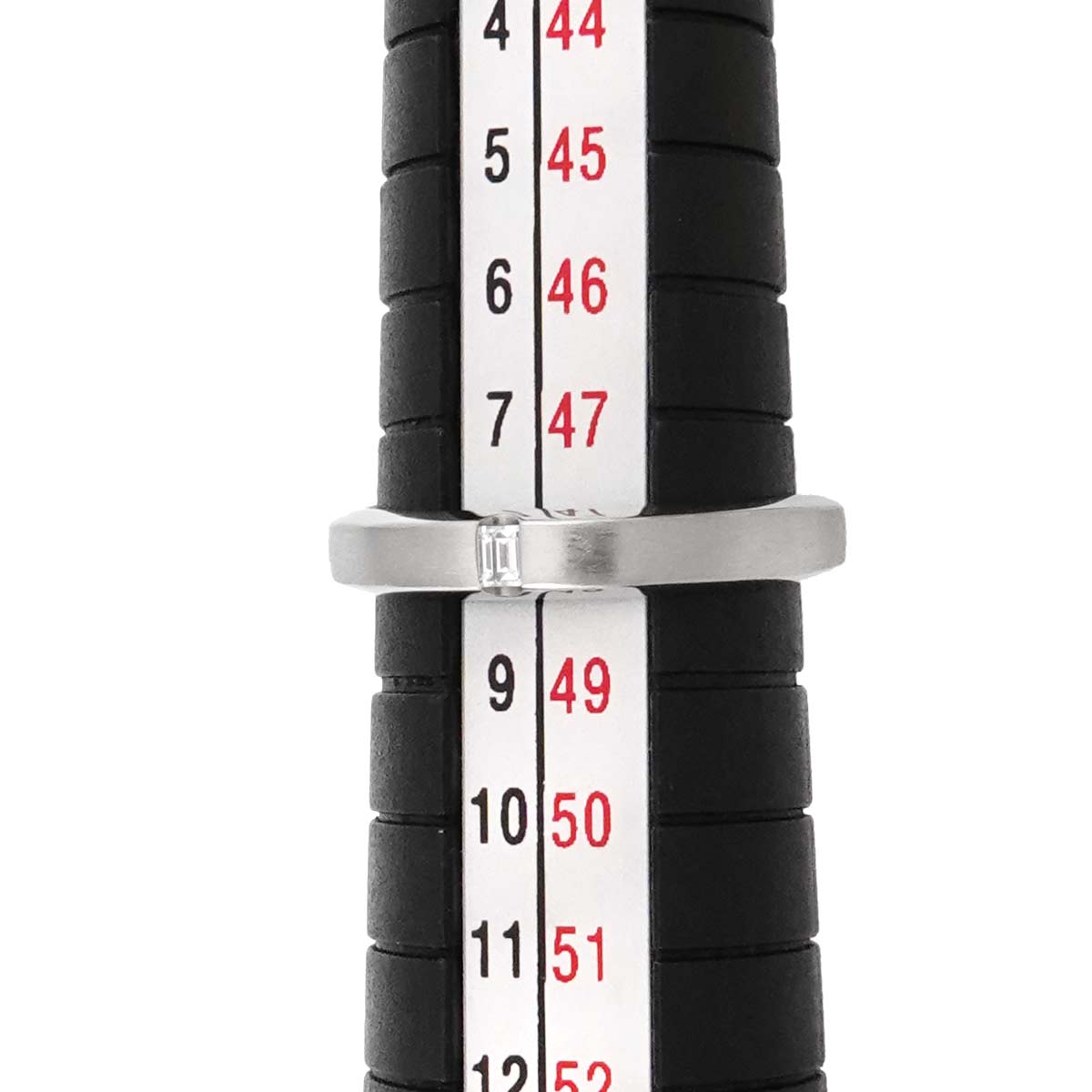 Satin Finish Band Ring Diamond 1P Platinum Size4.5(US)