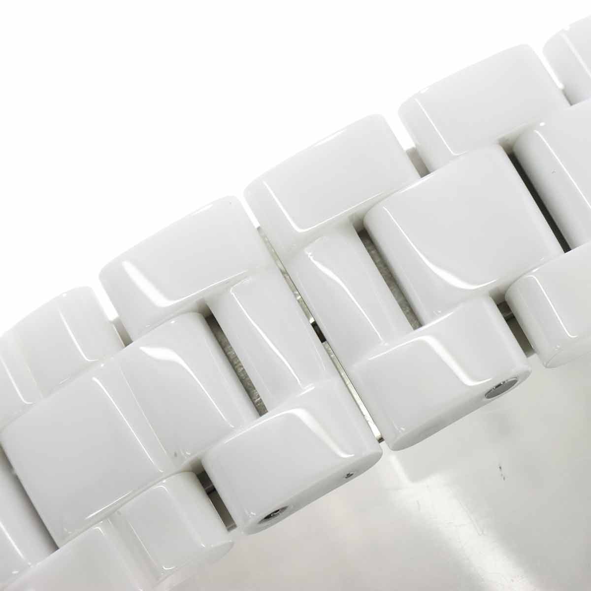 J12 41mm H1008 Date Bezel Diamond Automatic White Dial Mens