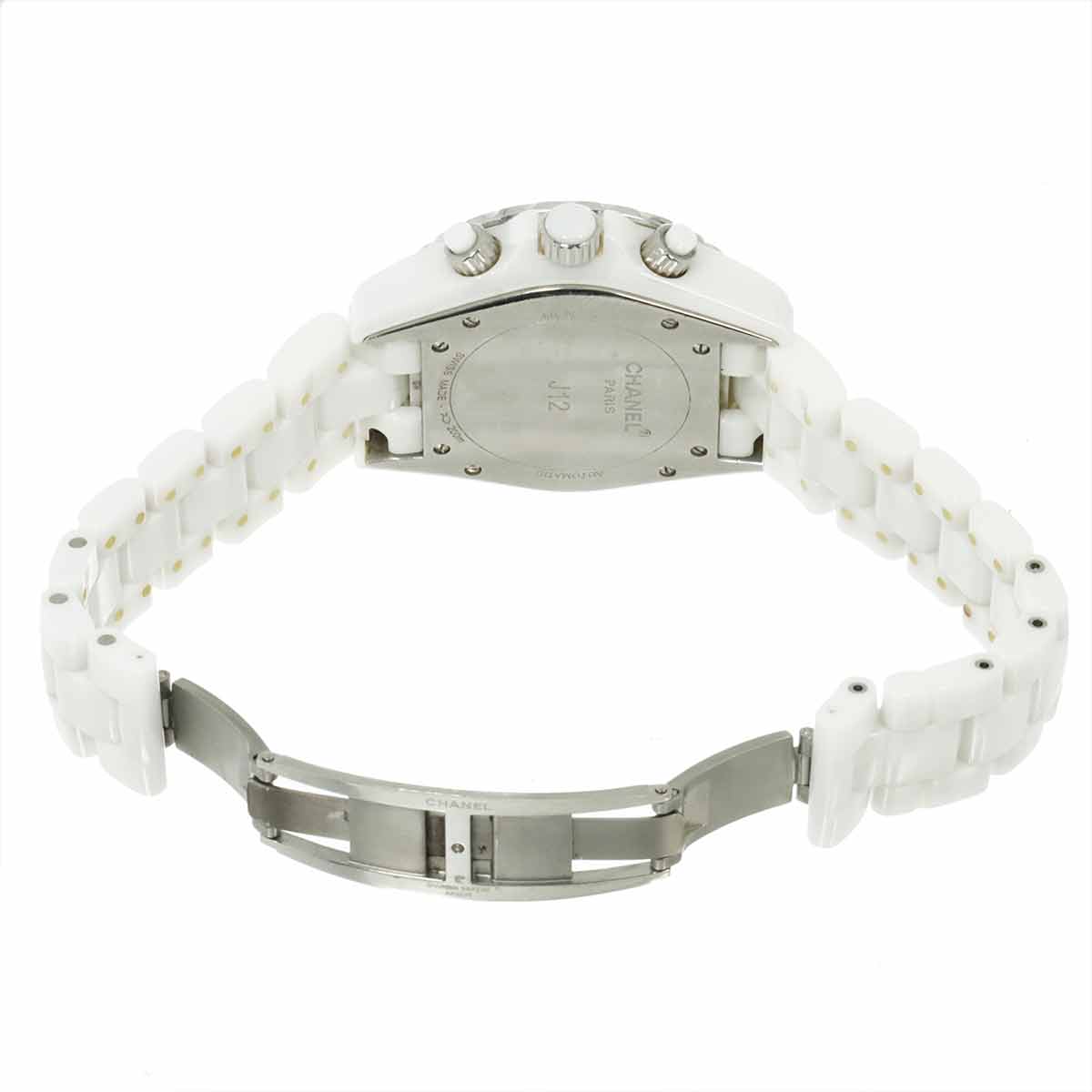 J12 41mm H1007 Chronograph Automatic White Dial Mens Watch