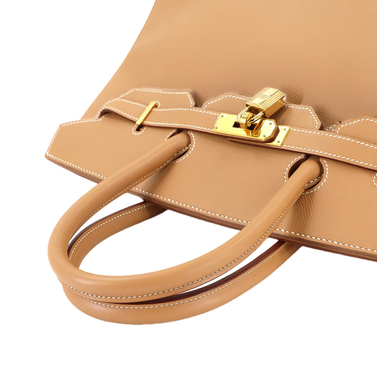 Birkin 35 Couchevel Epsom Natural Hand Bag Brown Purse