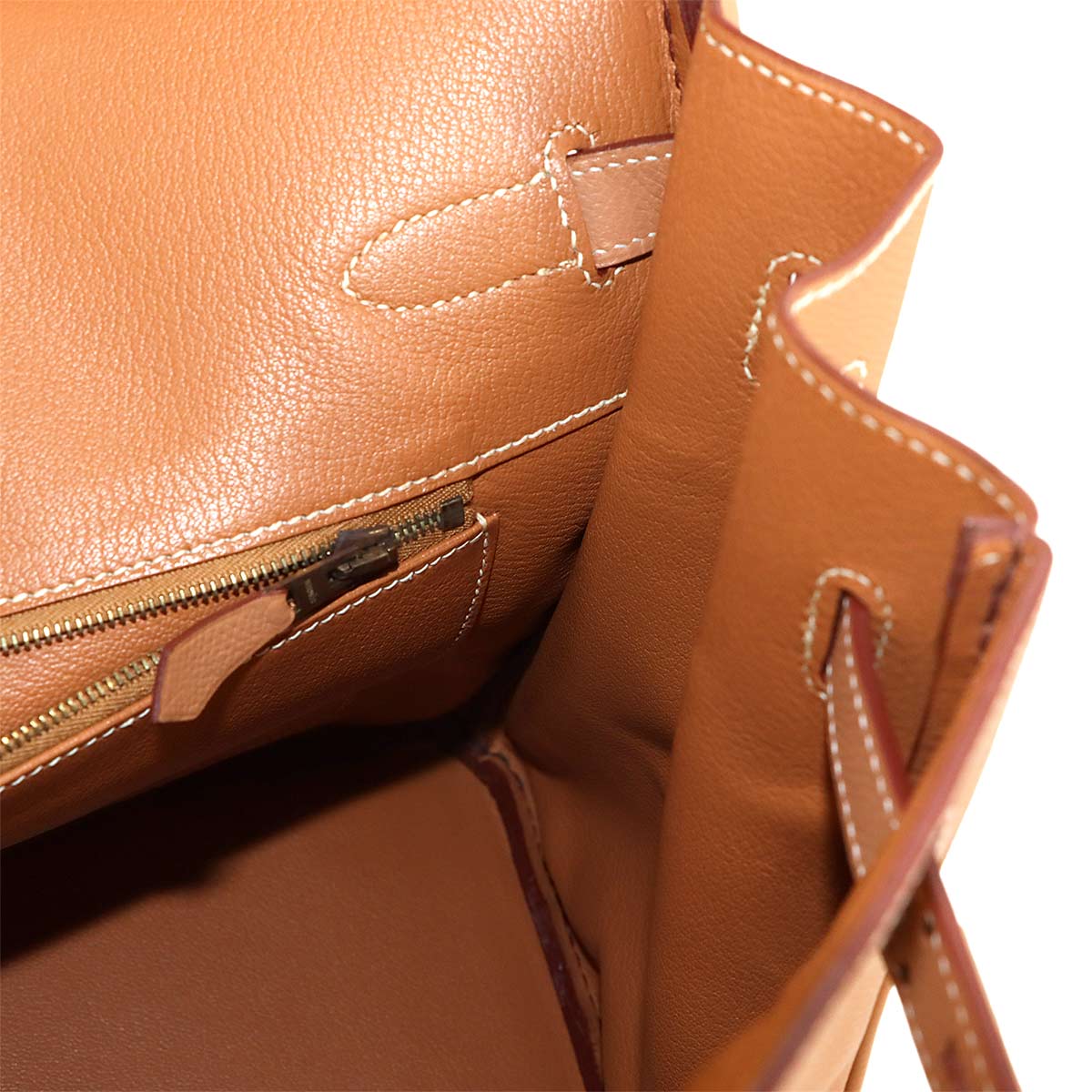 Birkin 35 Couchevel Epsom Natural Hand Bag Brown Purse