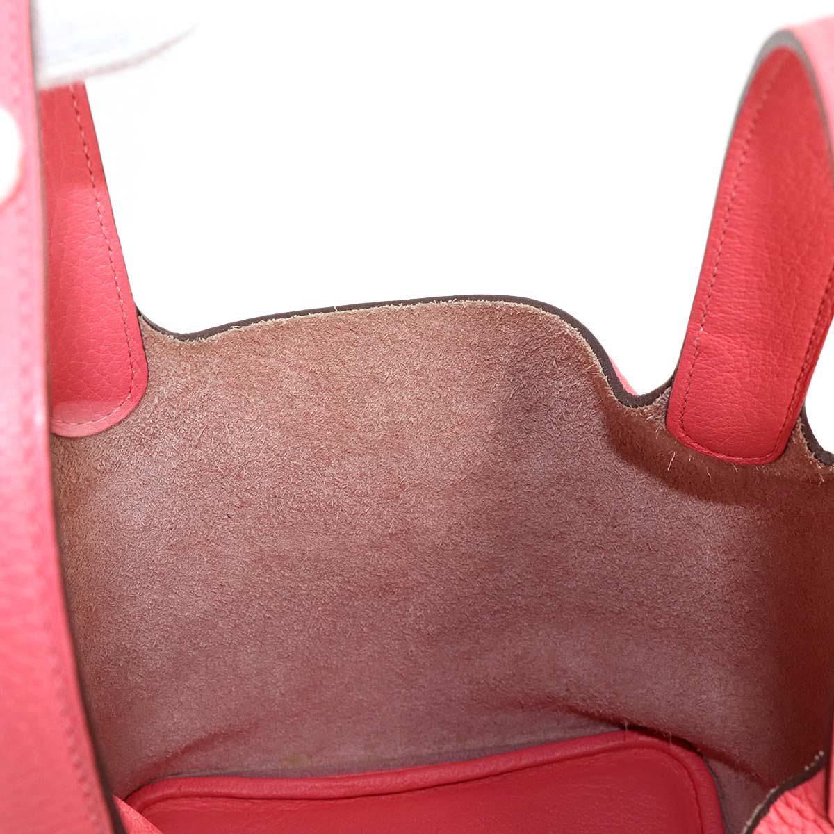 Picotin Lock PM Hand Bag Taurillon Clemence Rose Azalee