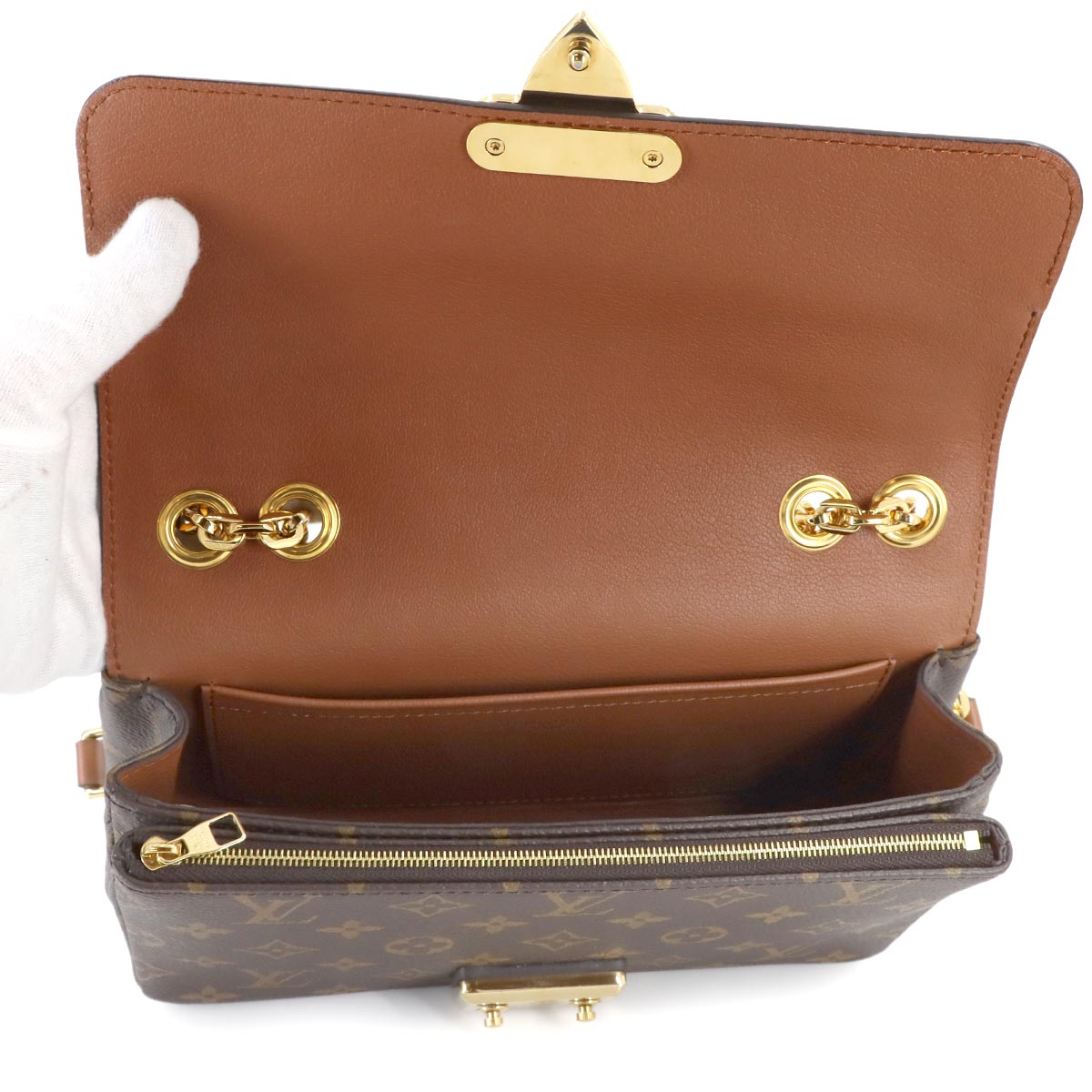 Monogram Marceau Chain Shoulder Bag Caramel M46127 Purse