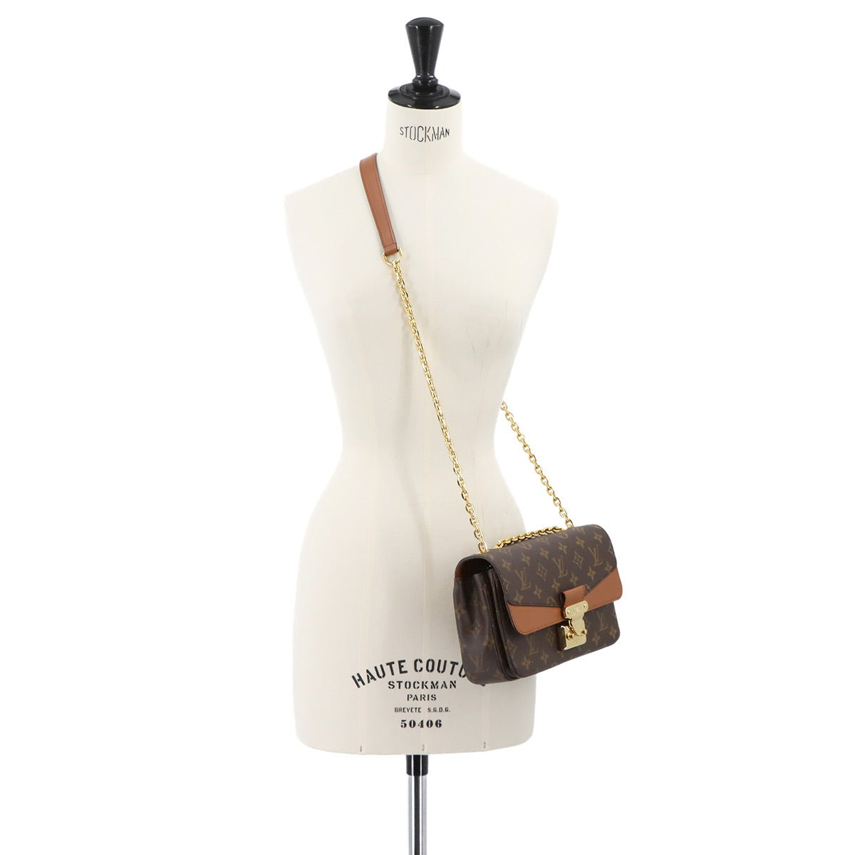 Monogram Marceau Chain Shoulder Bag Caramel M46127 Purse