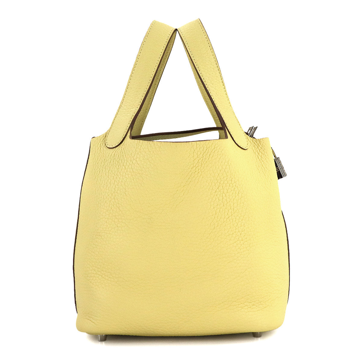 Picotin Lock PM Hand Bag Taurillon Clemence Jaune Poussin
