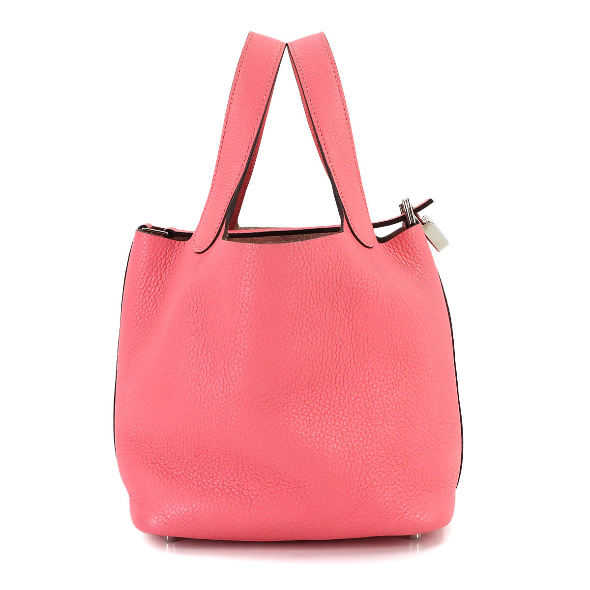 Picotin Lock PM Hand Bag Taurillon Clemence Rose Azalee