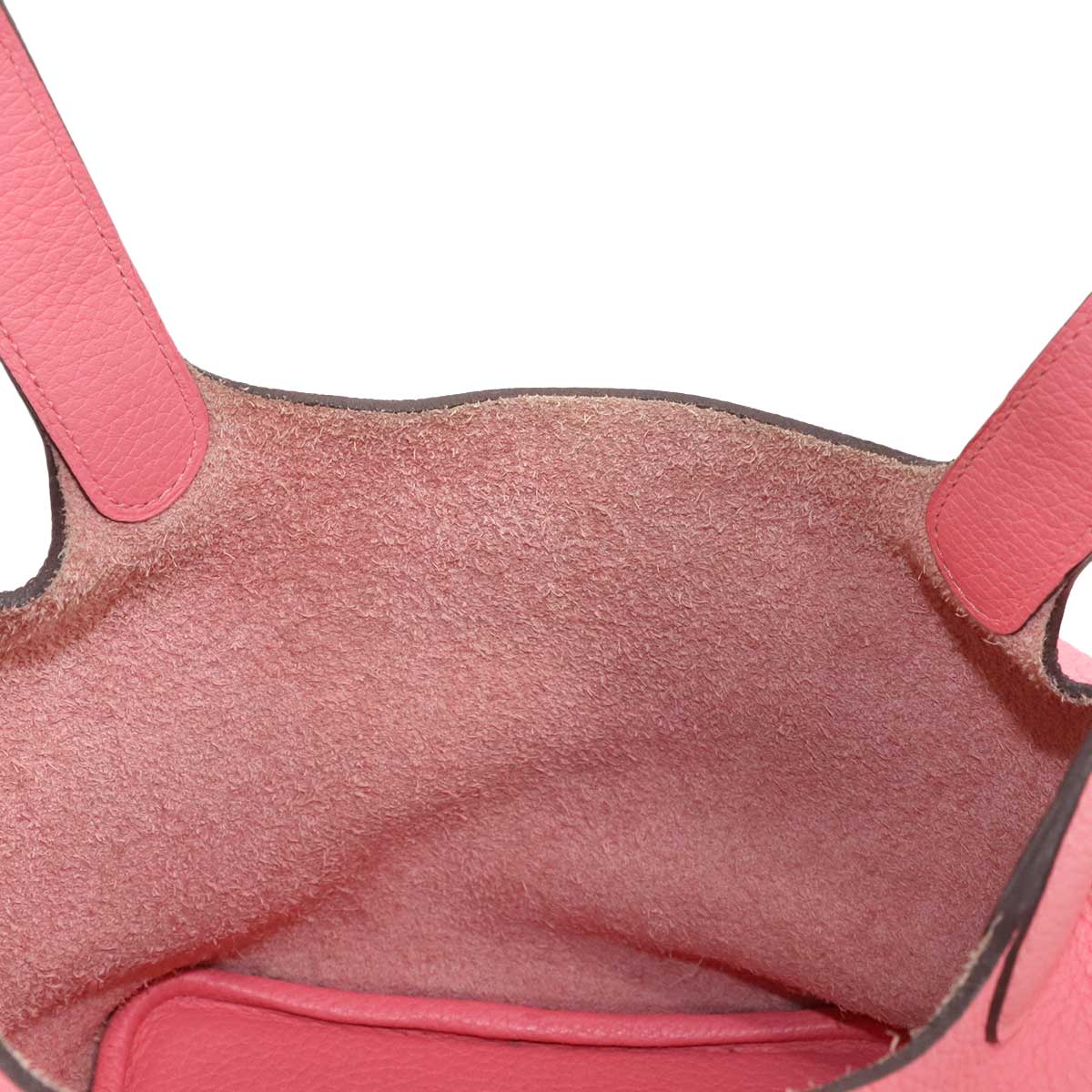 Picotin Lock PM Hand Bag Taurillon Clemence Rose Azalee