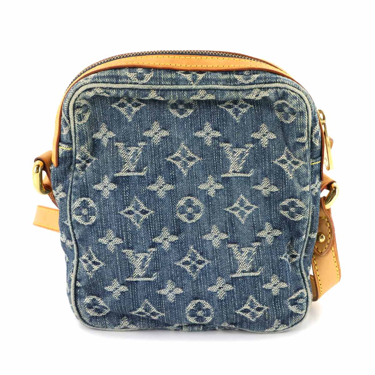 Monogram Denim Camera Bag Shoulder Bag Blue M95348 Purse