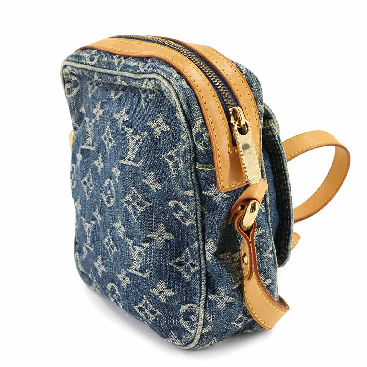 Monogram Denim Camera Bag Shoulder Bag Blue M95348 Purse