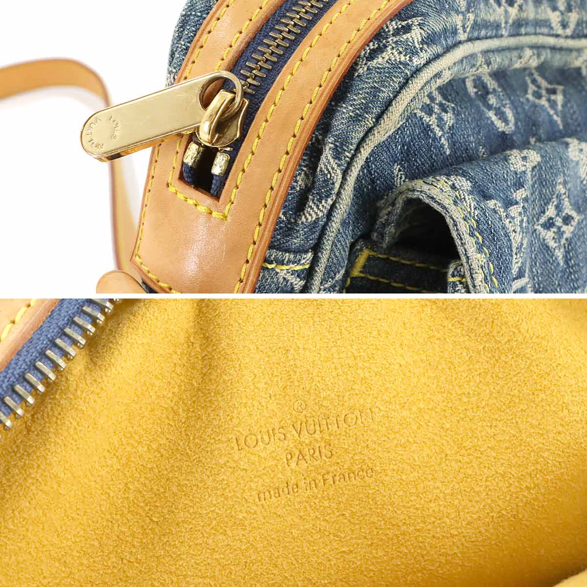 Monogram Denim Camera Bag Shoulder Bag Blue M95348 Purse