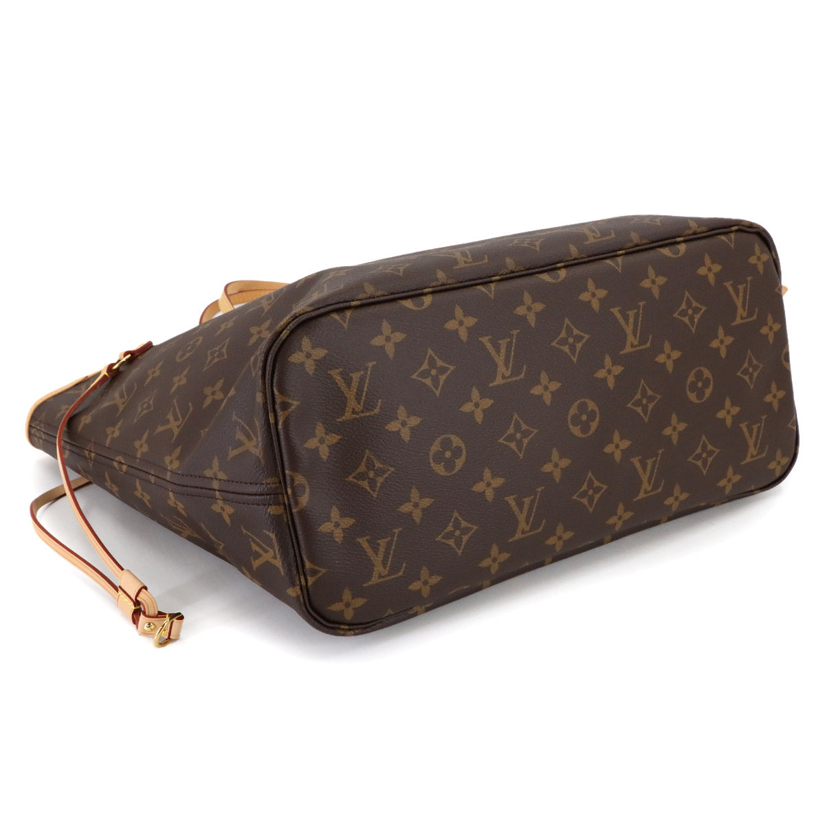 Monogram Neverfull MM Tote Bag Brown Cerise M46987