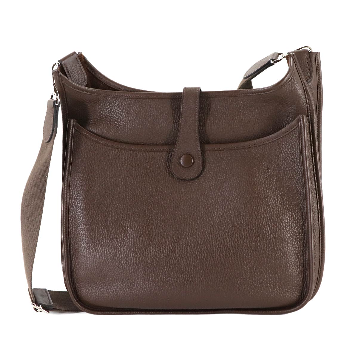 Everlyne 3 PM Shoulder Bag Taurillon Clemence Chocolat