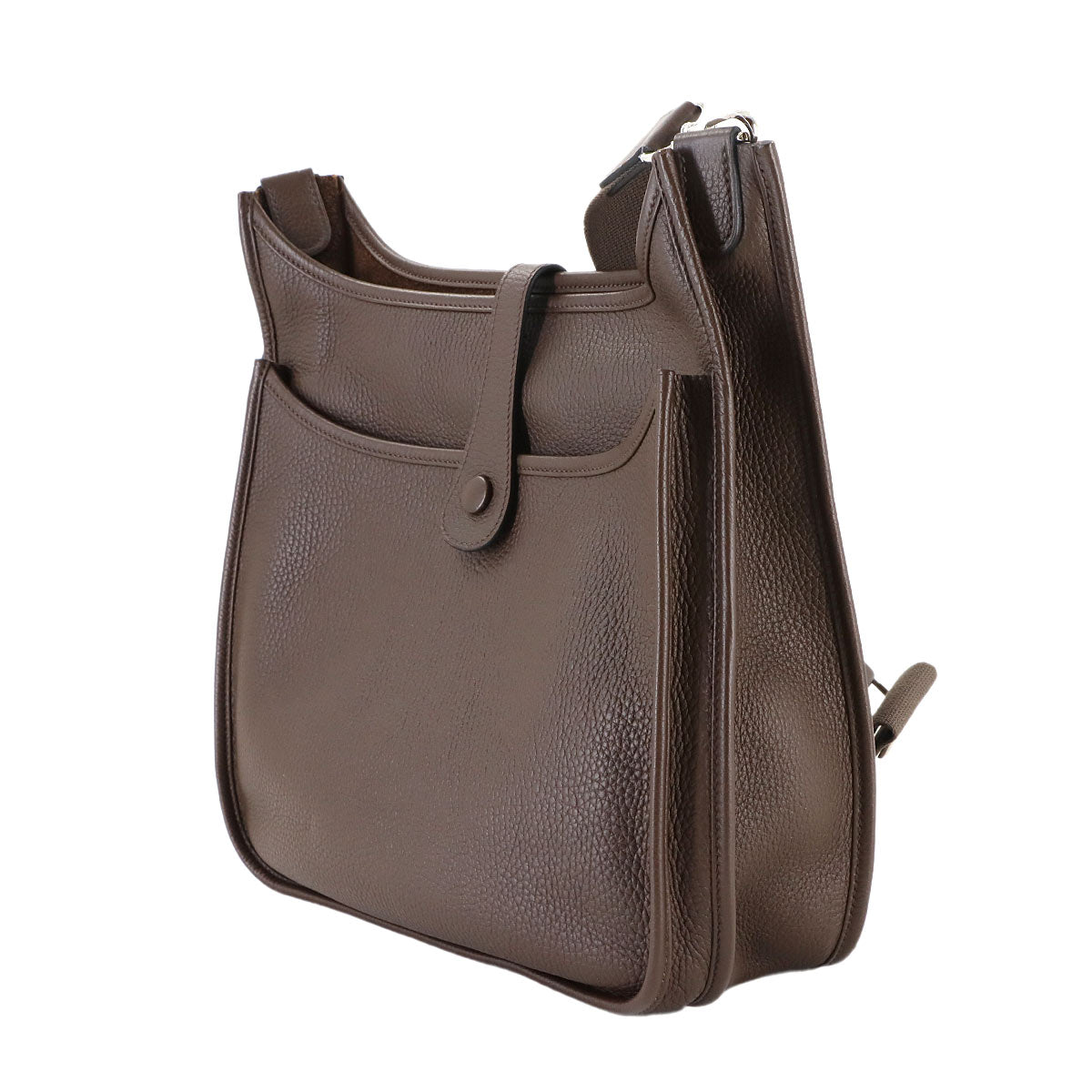 Everlyne 3 PM Shoulder Bag Taurillon Clemence Chocolat