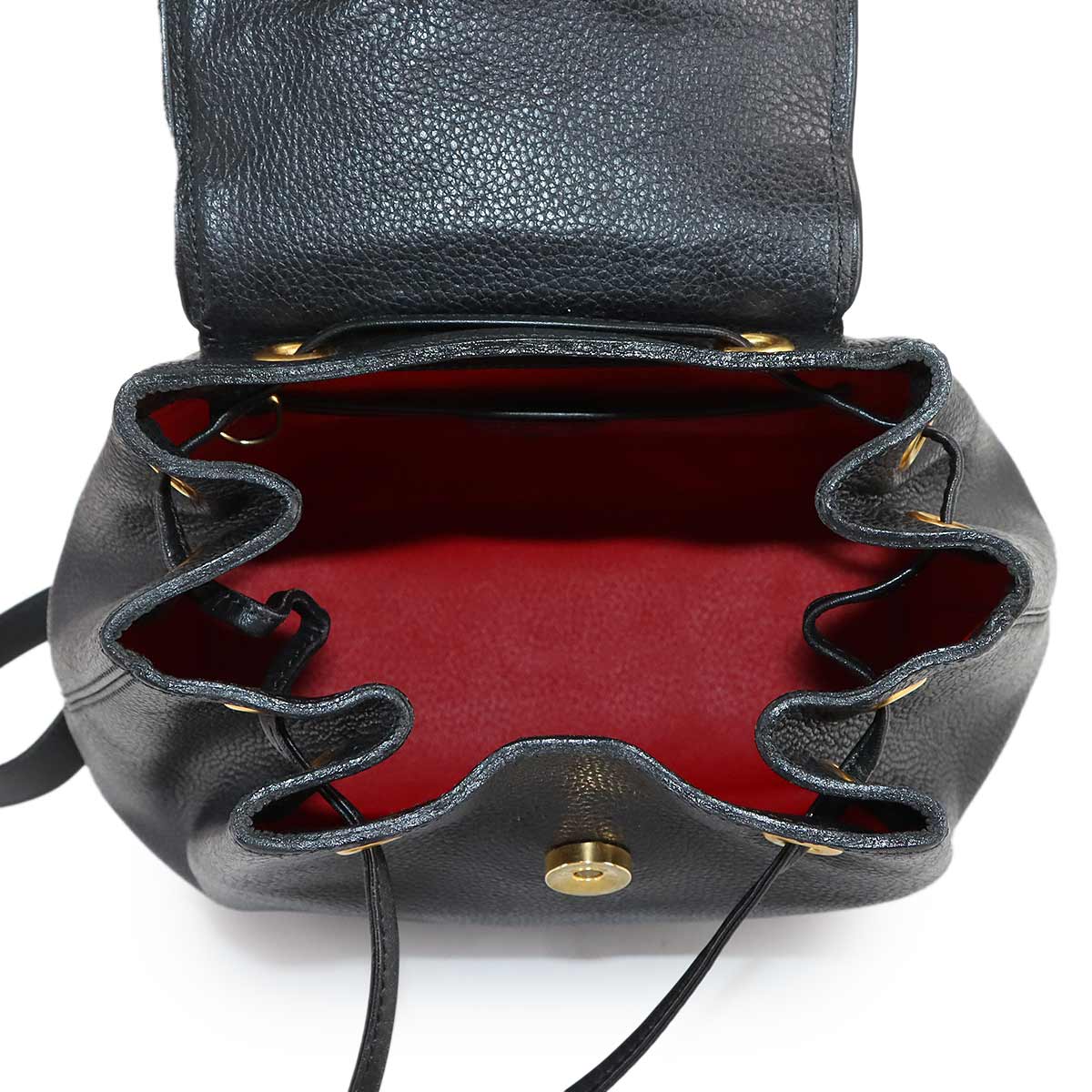 Backpack Leather Black Vintage Purse