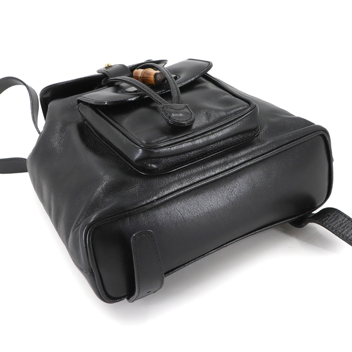 Bamboo Backpack Leather Black 003 2058 0030 Purse