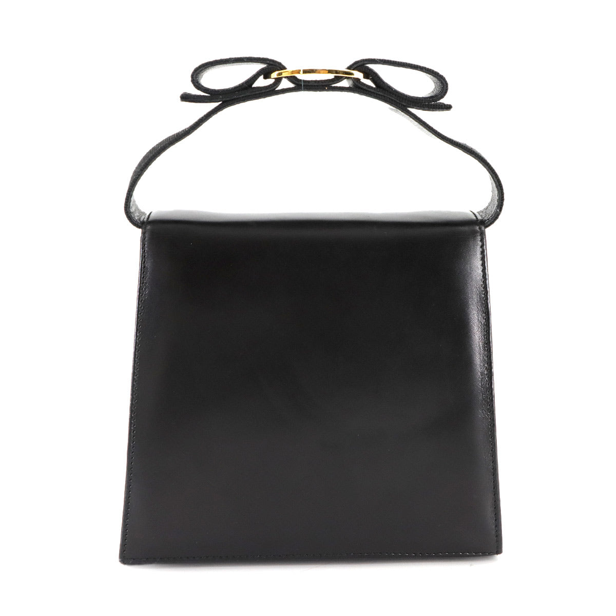 Vara 2way Hand Shoulder Bag Leather Black Purse