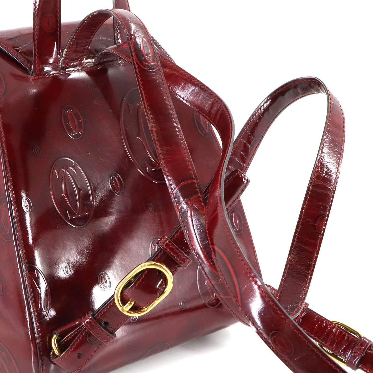 Happy Birthday BackPack Patent Leather Bordeaux L1000244