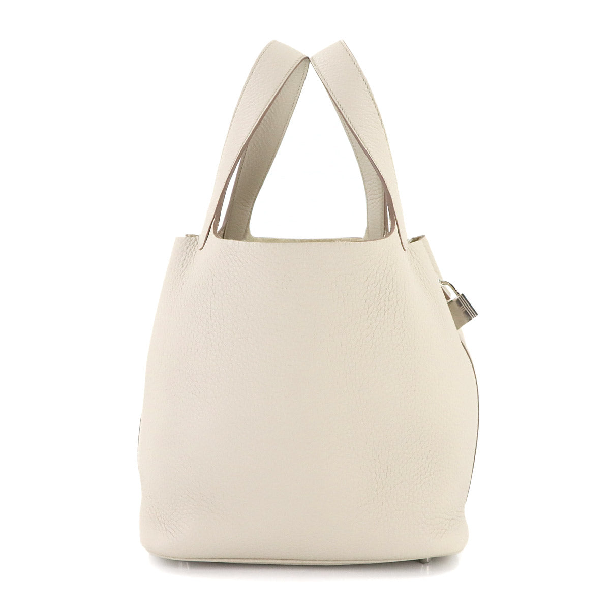 Picotin Lock MM Hand Bag Taurillon Clemence Beton Purse