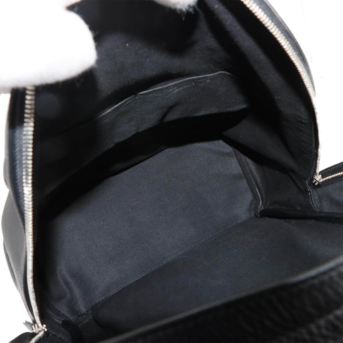 Everyday Backpack Leather Black White 552374