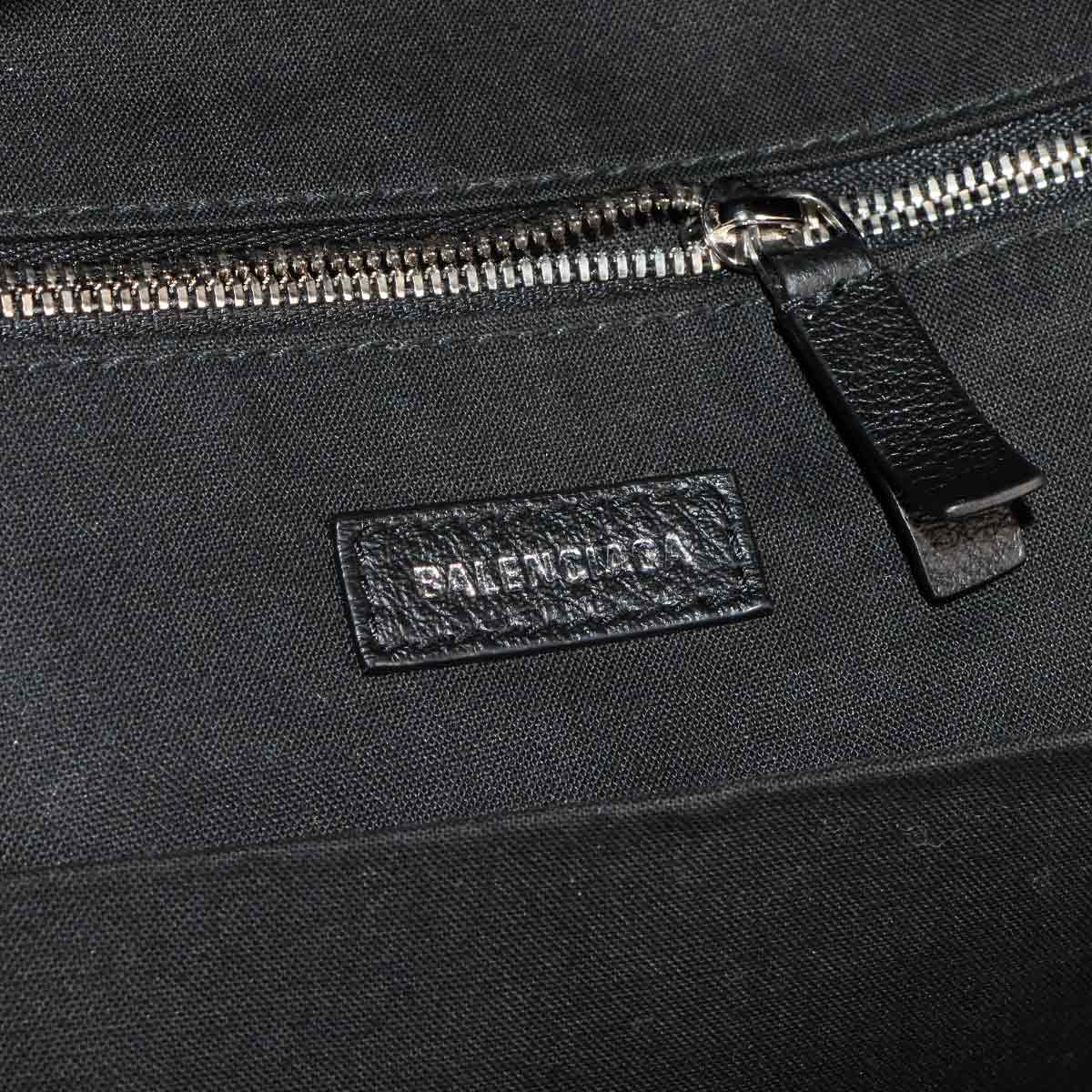 Everyday Backpack Leather Black White 552374