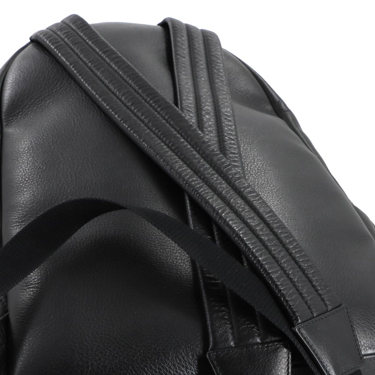 Everyday Backpack Leather Black White 552374
