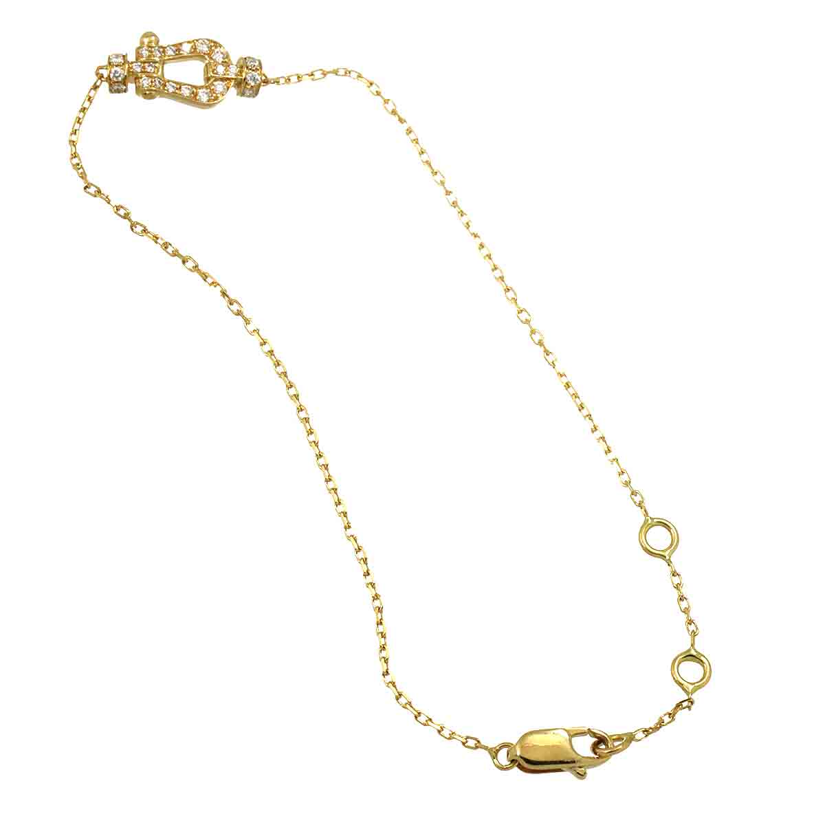 Force 10 Full Diamond Bracelet SM 18K Yellow Gold 750