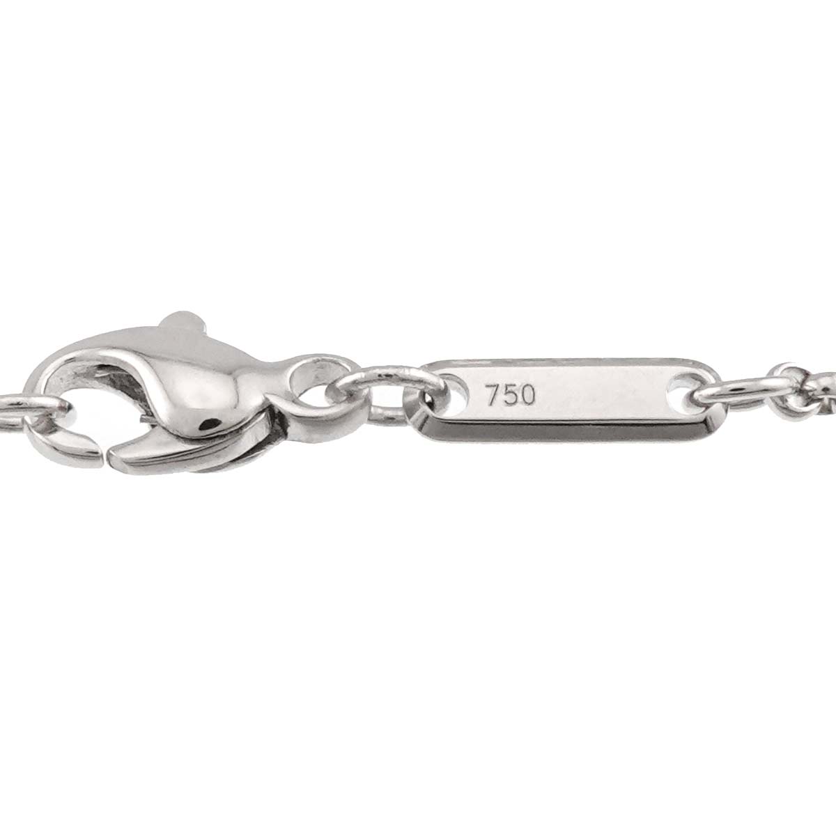 Happy Diamond Heart I LOVE YOU Necklace 18K WG 750