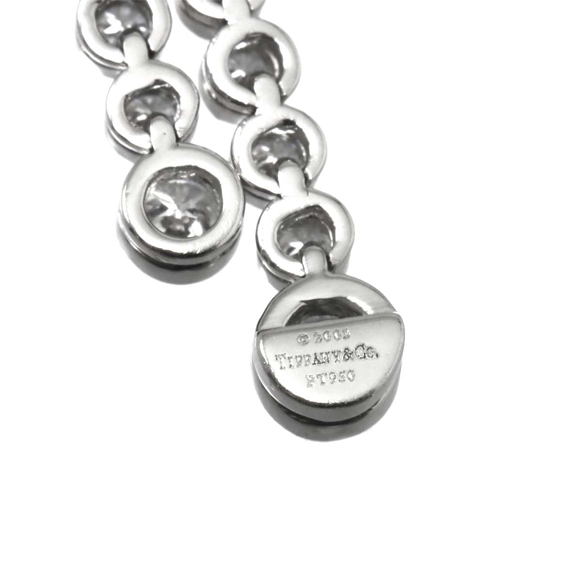 Jazz Double Drop Diamond Necklace Pt Platinum